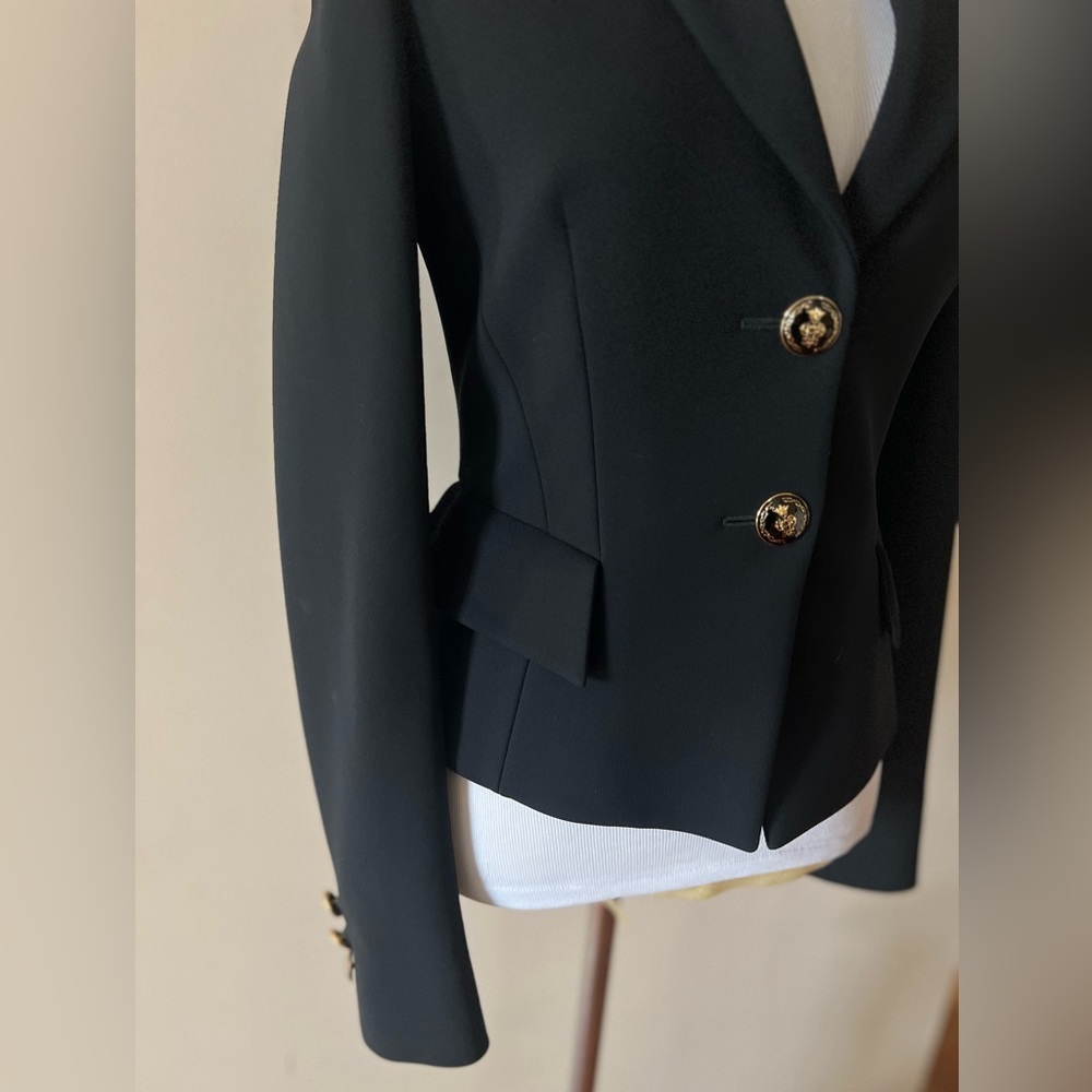 NWT Emilio Pucci Black Blazer Jacket Italy Size 38 US 4 - Picture 5 of 16